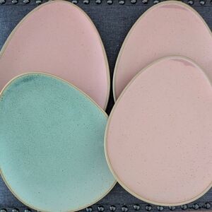 Threshold Speckled Green Stoneware Plate